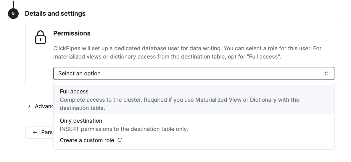 Настройка прав доступа